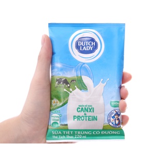 Sữa tươi bịch có đường, sữa cô gái hà lan