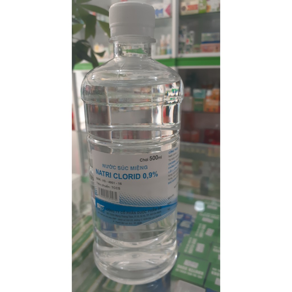 ✅ [CHÍNH HÃNG] Nước muối sinh lý natri clorid 3/2 500ml và 1000ml
