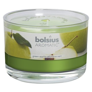 Ly nến thơm tinh dầu Bolsius Green Apple 155g QT024882 - hương táo xanh