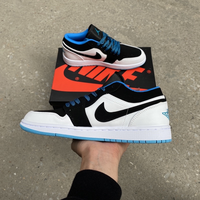 Giày Thể Thao Jd low xanh trắng đen nam nữ