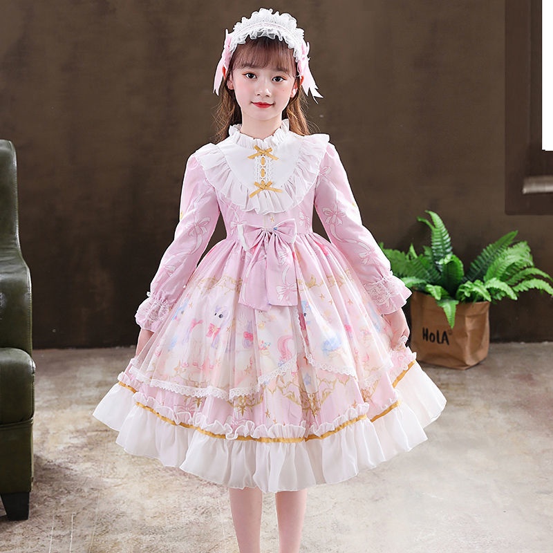 Lolita girls 2021 princess dress autumn lolita dress children's dress lolita dress zW9K