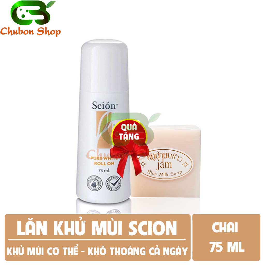 Lăn Nách Scion ⚡FREESHIP⚡ Khử Mùi Cơ Thể Đặc Biệt Hôi Nách Hôi Chân + Tặng 1 Mặt Nạ Dưỡng Da Cao Cấp Hàn Quốc