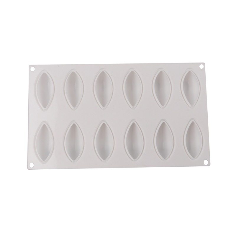 Khuôn silicone 12 Ngăn Làm Bánh mousse/Sô Cô La Hình Quả Xoài