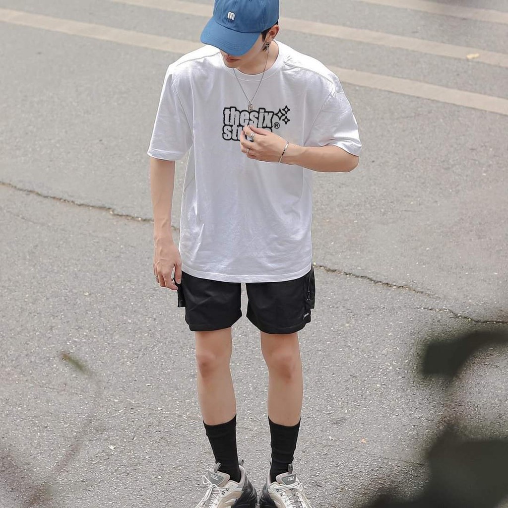 Áo thun unisex tay lỡ form rộng Localbrand -  THE SIX - Big Logo [T609] | BigBuy360 - bigbuy360.vn