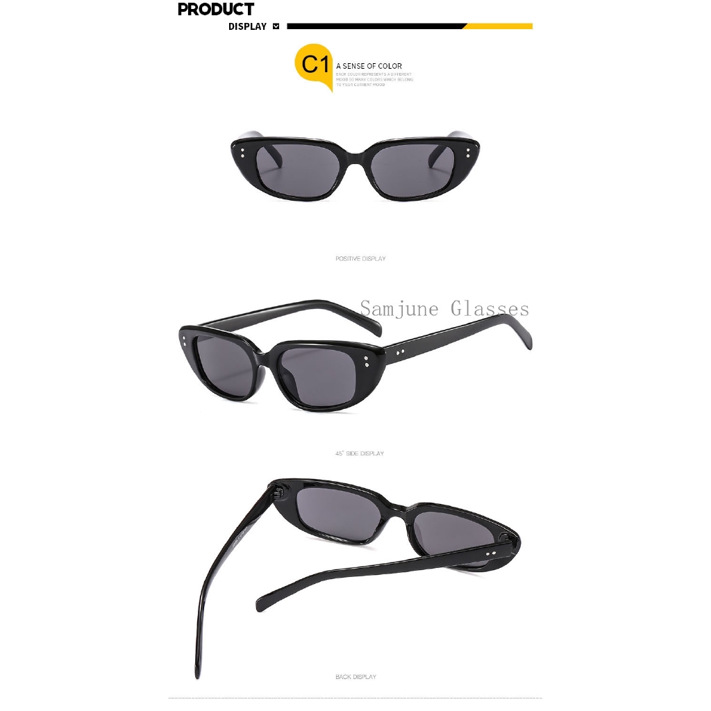 Kính Mát Mắt Mèo Samjune Z3355 Phong Cách Retro Quyến Rũ Cho Nữ