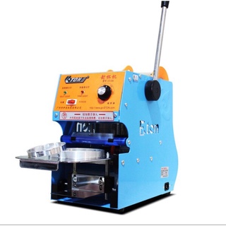 Máy dán ép dập nắp miệng ly cốc ETON D7, Máy ép ly, dập cốc trà sữa
