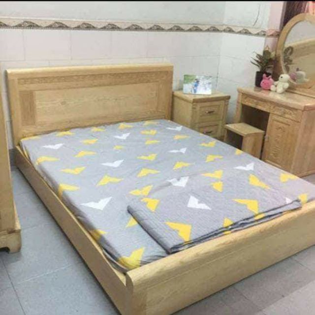 Giuong ngủ gỗ soi nga ngang 1m8 dàu 2m | BigBuy360 - bigbuy360.vn