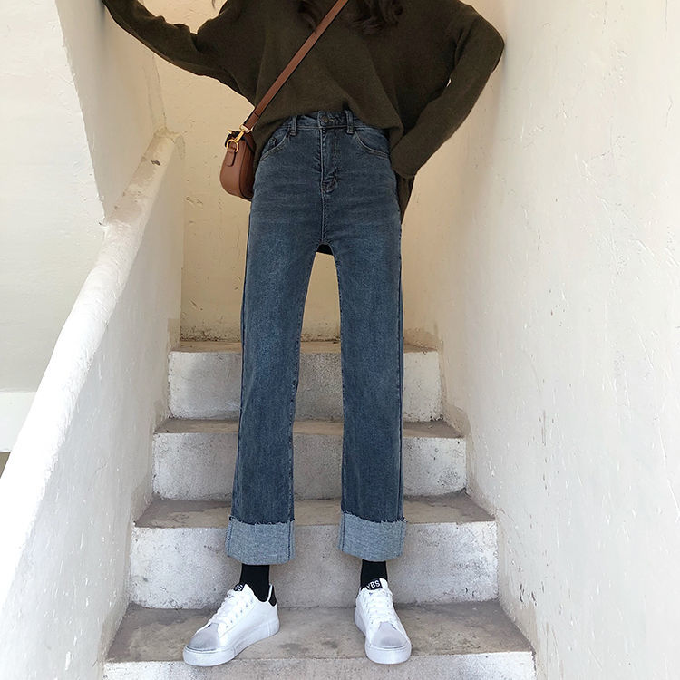 Quần Jeans Xiaozhainv Ống Thẳng Thời Trang Hàn Quốc Năng Động