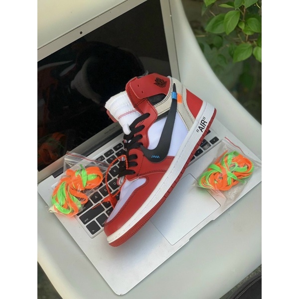 GIÀY JD1 OFF WHITE ĐỎ TRẮNG CAO CỔ LAI AU