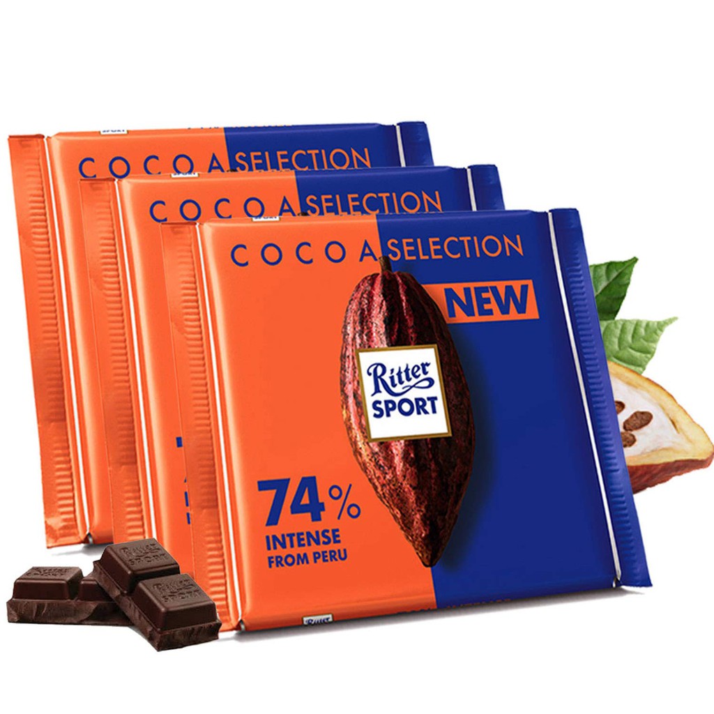 Socola đen 74% cacao Ritter Sport 100g