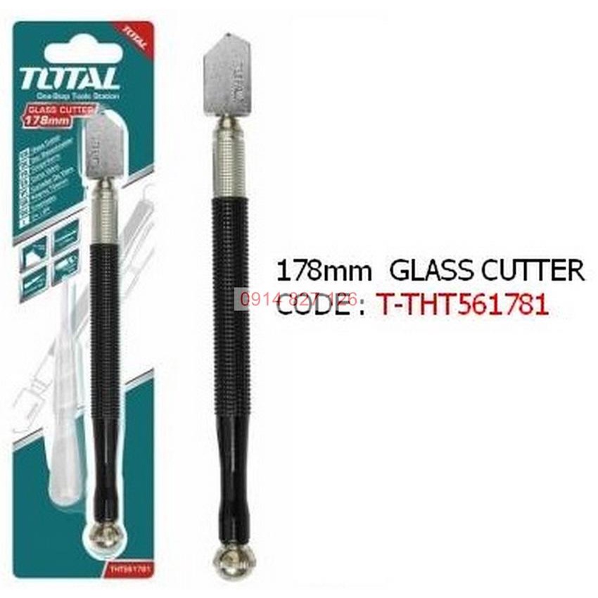 Dao cắt kính TOTAL THT561781 178mm, Bút cắt kính hợp kim cao cấp chống rỉ sét, Bh 12 tháng  Dụng cụ sửa chữa Tuấn Mã