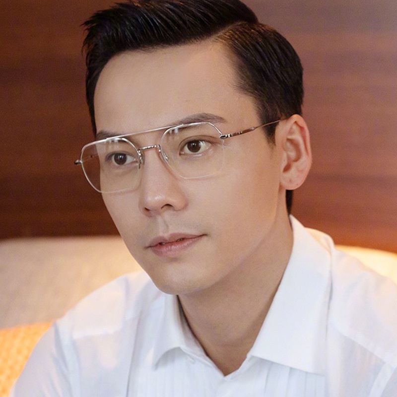 Kính Cận Gọng Kim Loại Chống Ánh Sáng Xanh Cho Nam/Nữ
