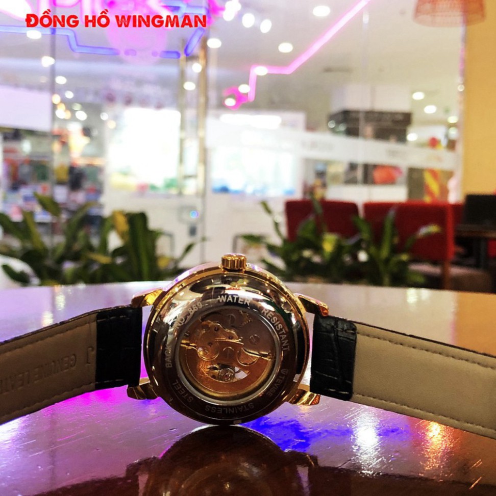 SIÊU PHẨM Đồng hồ nam Tevise T820 Automatic, full box và thẻ bảo hành 3 năm, chống xước , chống nước, dây da HÀNG CỰC CH