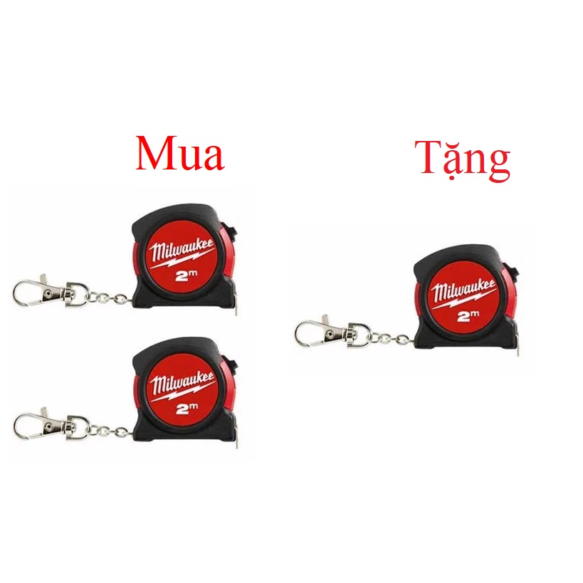 Milwaukee Thước cuộn 2m ( mua 2 tặng 1 )