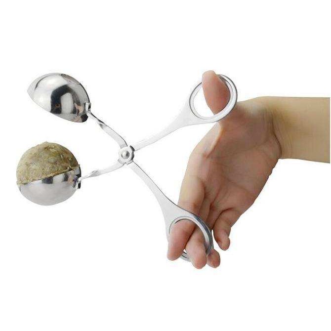 Dụng cụ kẹp thịt viên chả , cá bằng inox đa năng