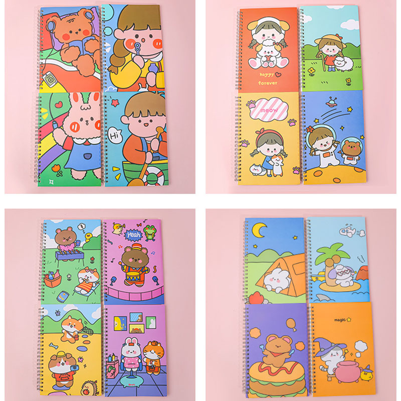 Sổ tay khổ A5 60 trang in họa tiết hoạt hình dễ thương