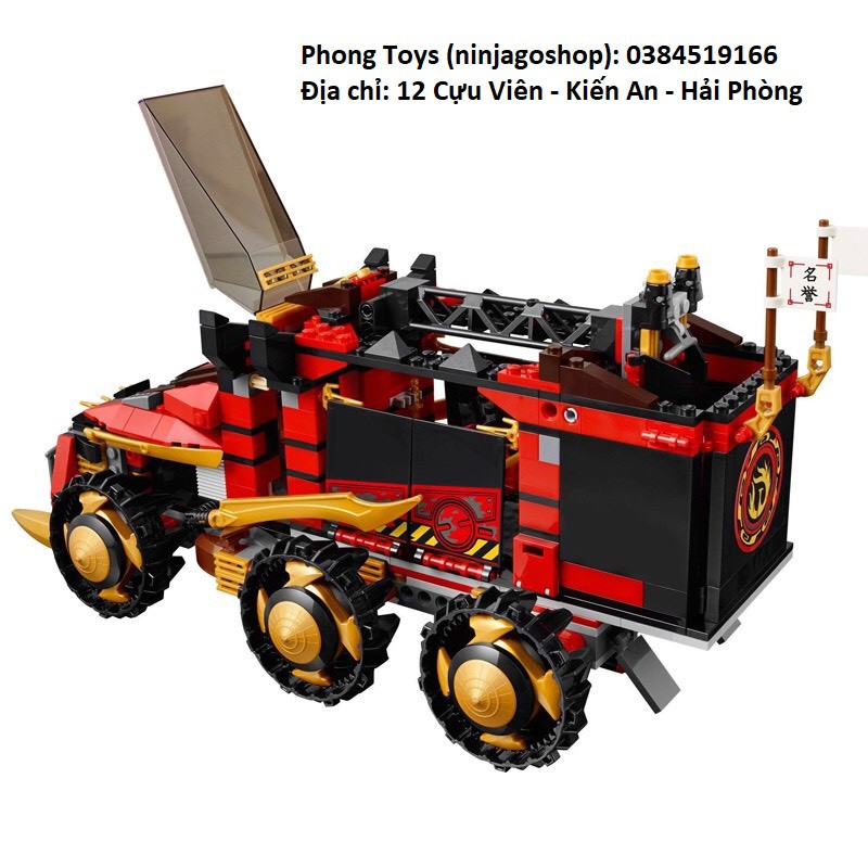 Lắp ráp xếp hình Lego ninjago 70750 Bela 10325 : Siêu Xe Tác Chiến DBX siêu to 755 chi tiết