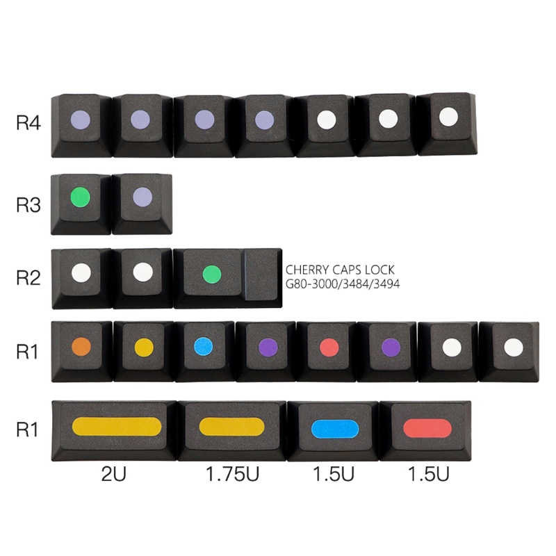 Set 128 Nút Bàn Phím Cơ Thay Thế Chuyên Dụng Cho Nhuộm Màu