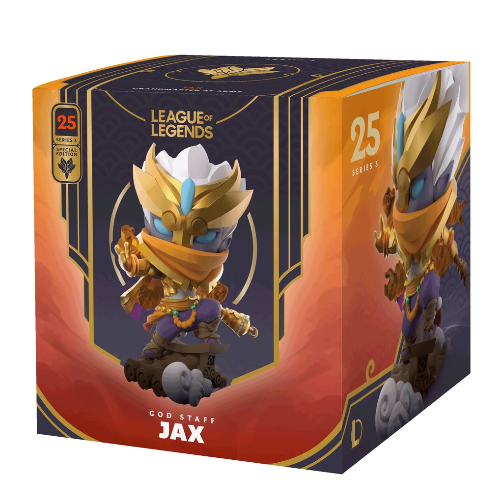Mô hình Chính Hãng Riot Games Liên Minh Huyền Thoại Jax Thần Trượng God Staff Jax Figure