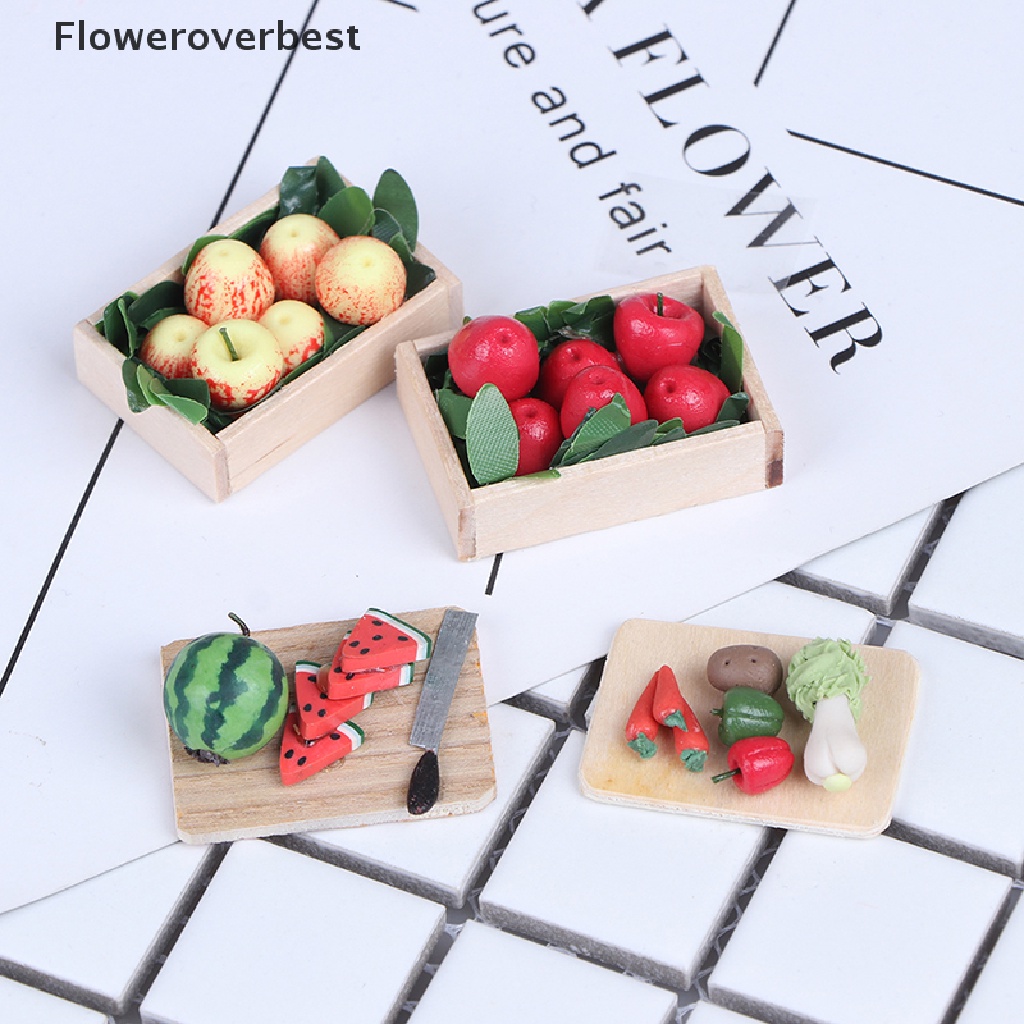 Mô hình rau củ quả đồ chơi tỉ lệ 1:12 với 4 kiểu tùy chọn