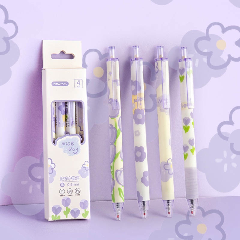 Set 4 Bút Mực Nước Mực Đen Ngòi 0.5mm