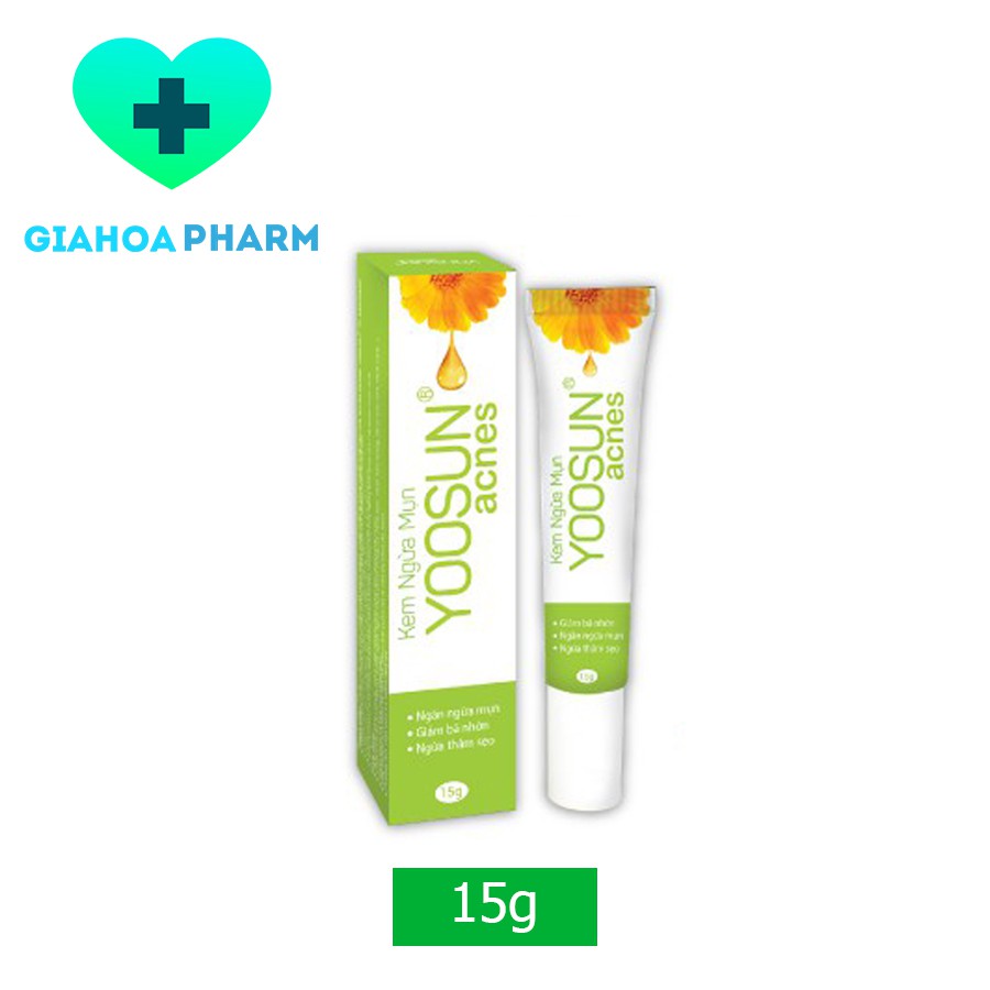 Yoosun Acnes (CHÍNH HÃNG) - Kem bôi chiết xuất thiên nhiên ngừa mụn trứng cá, mụn thâm, ngăn sẹo, giảm bã nhờn