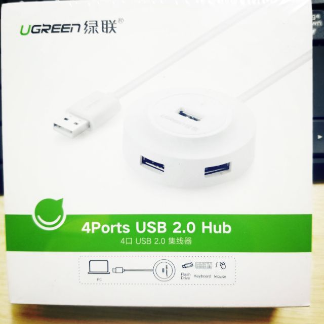 Hub USB UGREEN chia 4 cổng USB