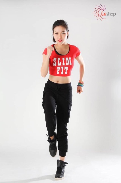 Quần jogger túi hộp nữ
