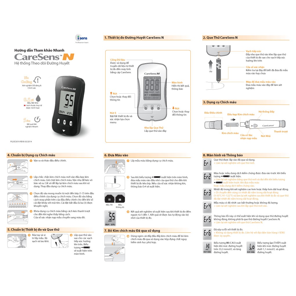 [ BH TRỌN ĐỜI ] Máy đo đường huyết Caresen ( Caresen N)