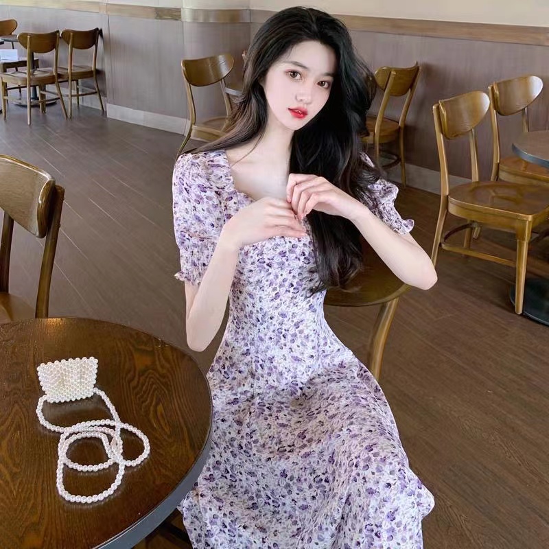 đầm bigsize nữ đầm tay phồng váy đi biển đầm midi đầm nữ váy hoa nhí vintage váy tiểu thư sang chảnh đầm đi tiệc đầm cổ vuông váy cổ v đầm khoét eo váy xẻ tà váy đi chơi