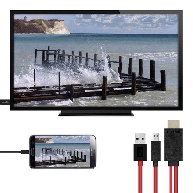 MHL to HDMI Adapter Micro USB to HDMI 1080P HD TV Cable Adapter for Android 11PIN phone