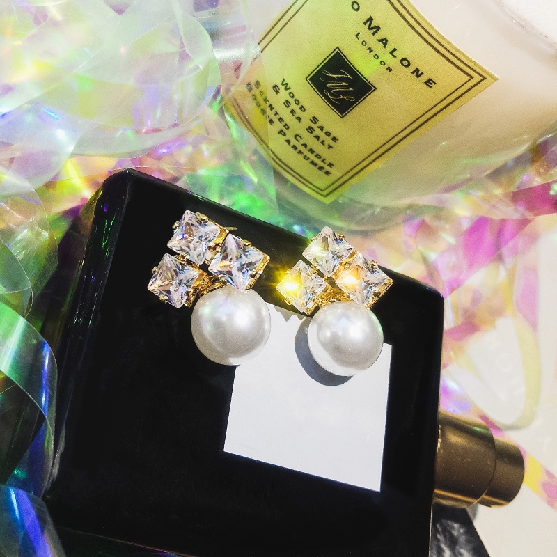 Khuyên Tai Bạc 925 Đính Hạt Ngọc Trai Thanh Lịch Kiểu Dáng Mới