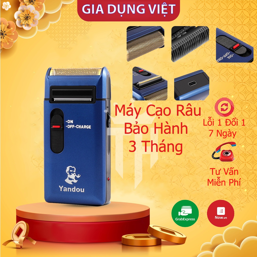 Máy cạo râu Yandou Lưỡi Ngang Dành Cho Nam, Máy cạo SCW 301U Cao Cấp Siêu Bền, Sắc Bén,Không Gây Đau Rát