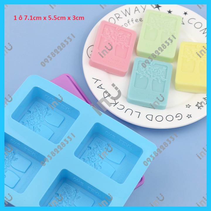 HCM - Khuôn silicon làm xà bông Handmade nhiều mẫu hình tròn vuông oval, mickey, bé thiên thần BSI