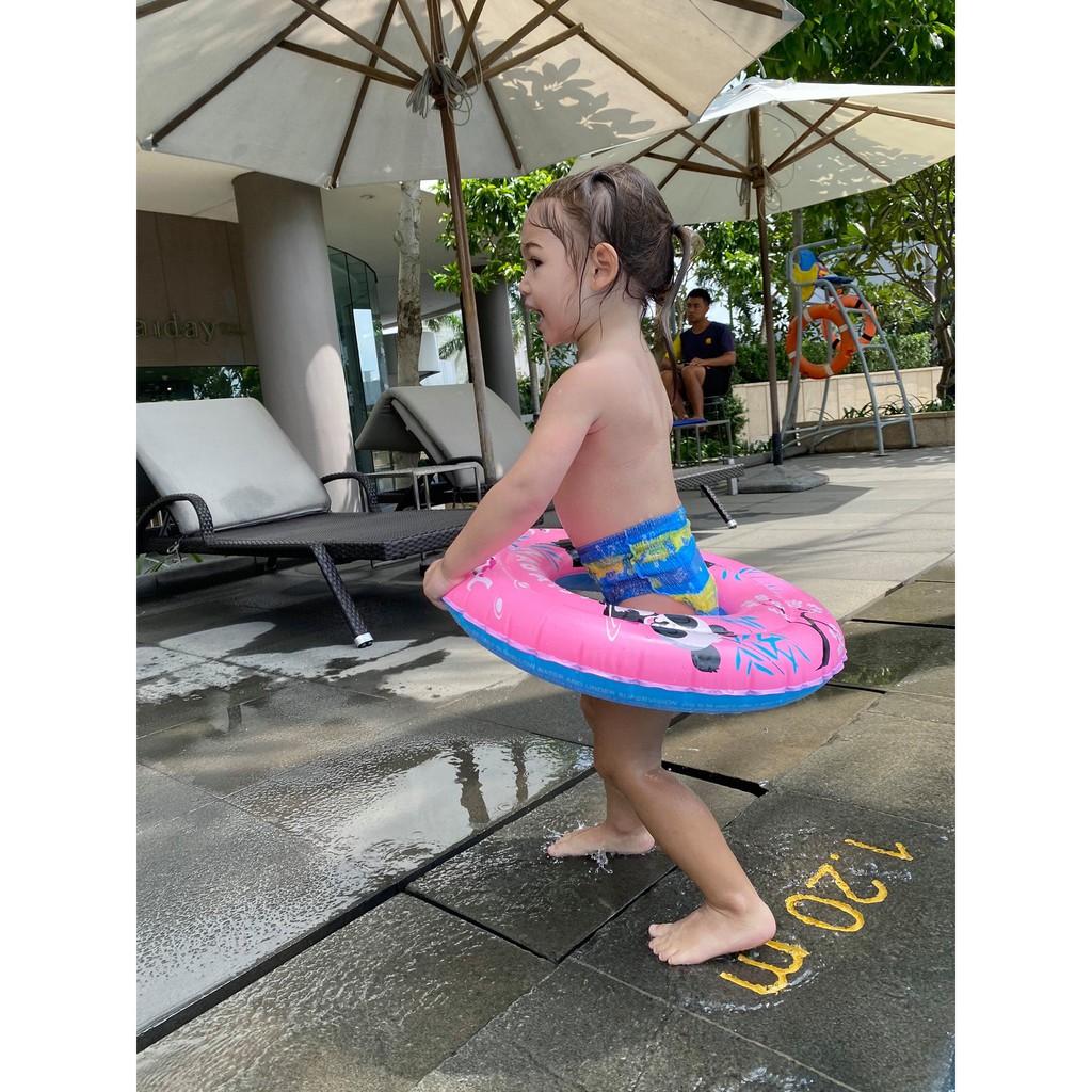 Phao bơi tròn cho bé từ 2-6Y (Hồng)/ Children's Inflatable Swim Ring For Age 2-6Y (Pink)