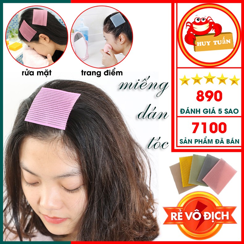 Combo 2 miếng dán tóc - Miếng dán giữ tóc khi trang điểm rửa mặt (MDT02)