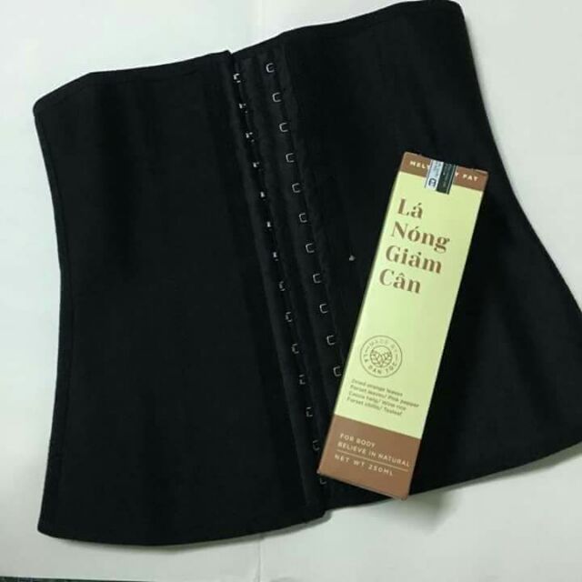 Combo LÁ NÓNG GIẢM CÂN + NỊT LATEX 9 XƯƠNG