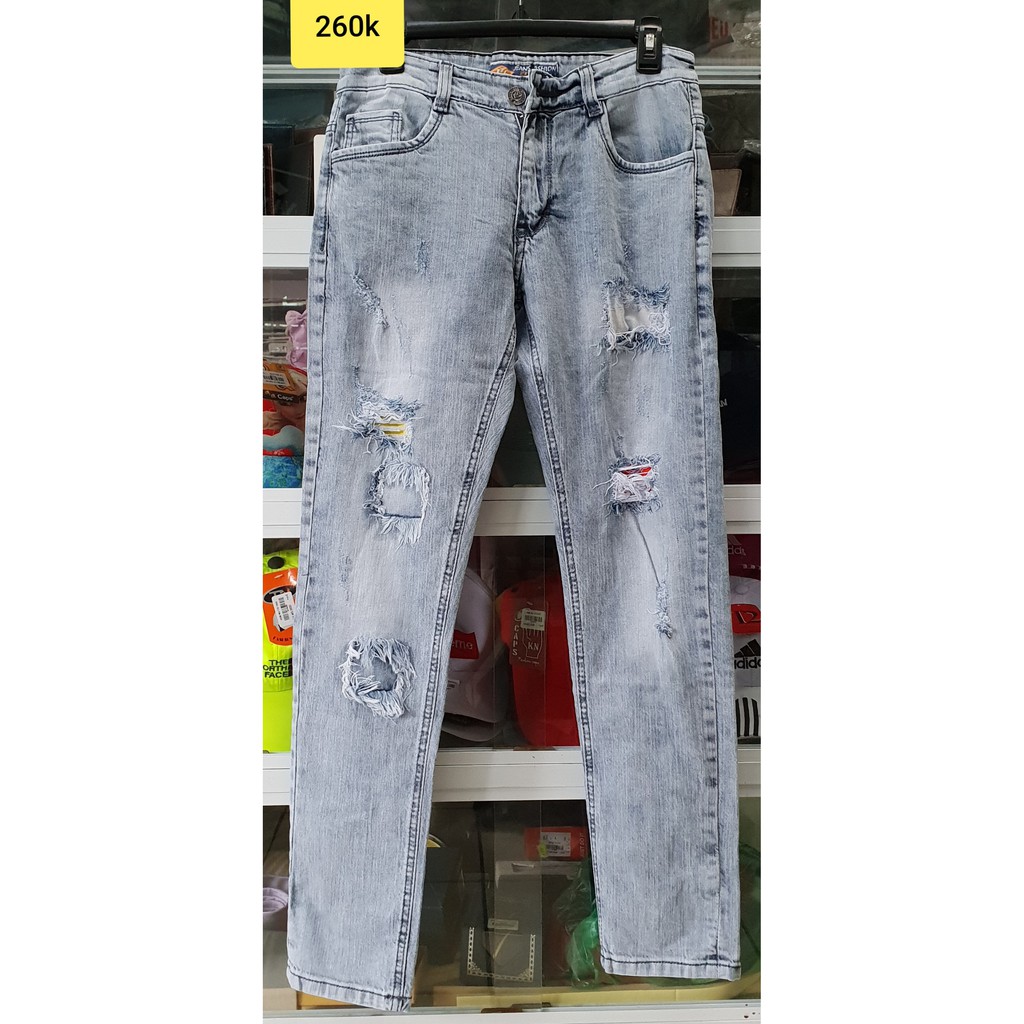 Quần bò dài rách size 28 đến 32