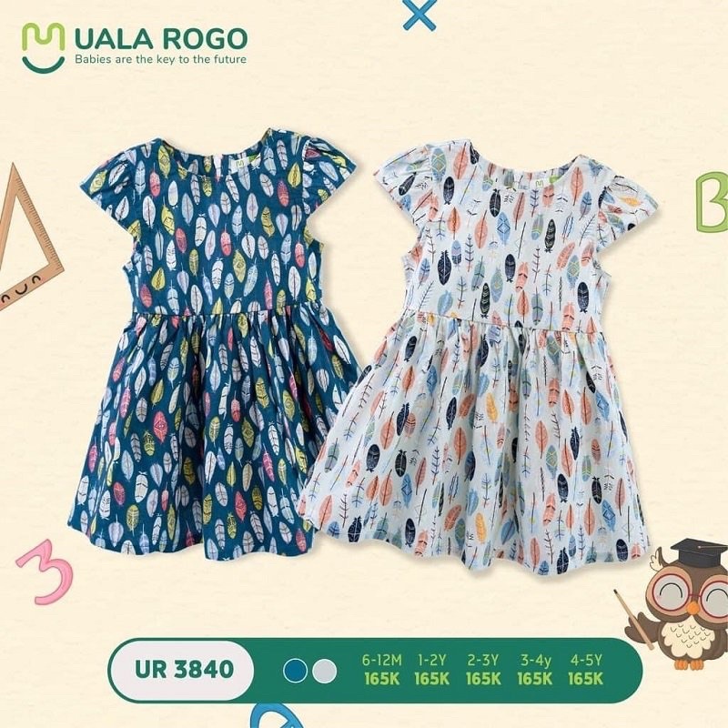 UALA ROGO- Váy bé gái cao cấp 1-4 Tuổi