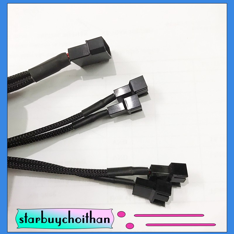 Giắc chia 4 fan từ cổng ata molex 4 pin tiện lợi