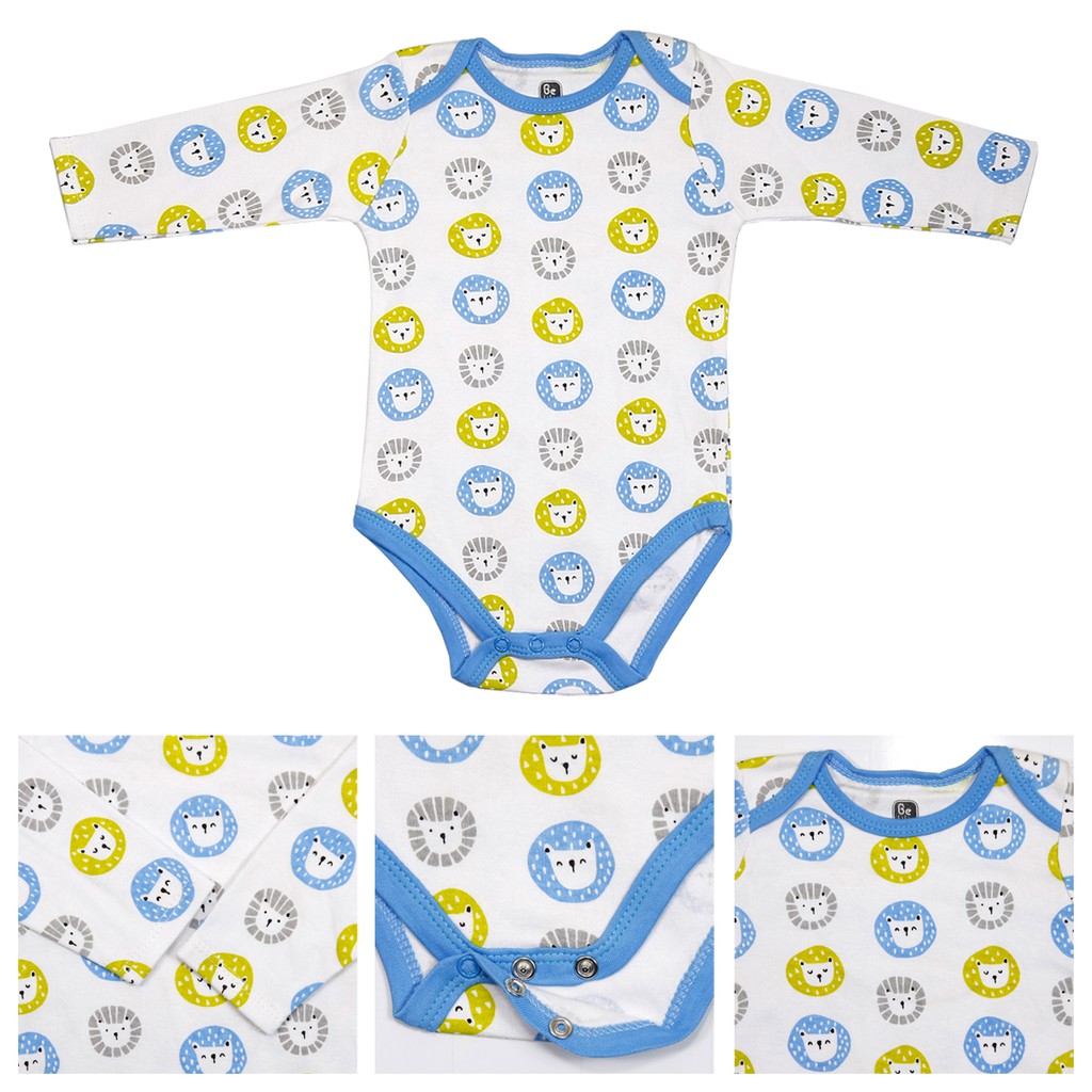 Bộ bodysuit dài tay cho trẻ sơ sinh 0-12 tháng - BD - BBD115 - đồ cho bé sơ sinh-quần áo sơ sinh