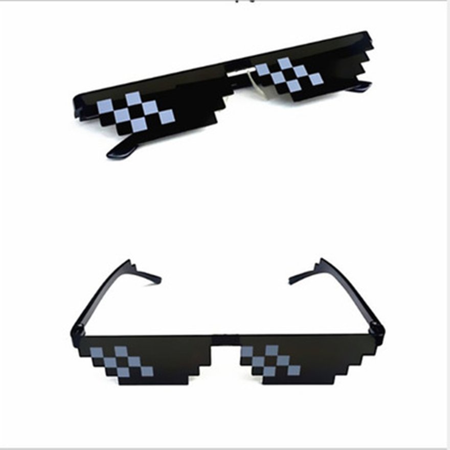 Mosaic Pixel Glasses Sunglasses Practical Coded Sunglasses Birthday Gift