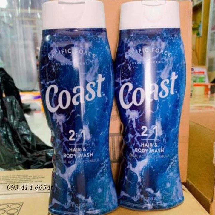 Hàng Nhập Sữa Tắm Coast Mỹ 532ml Dành Cho Nam Và Nữ