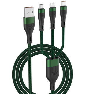 Dây cáp sạc nhanh Micro/Type-C/IP6A 3 trong 1