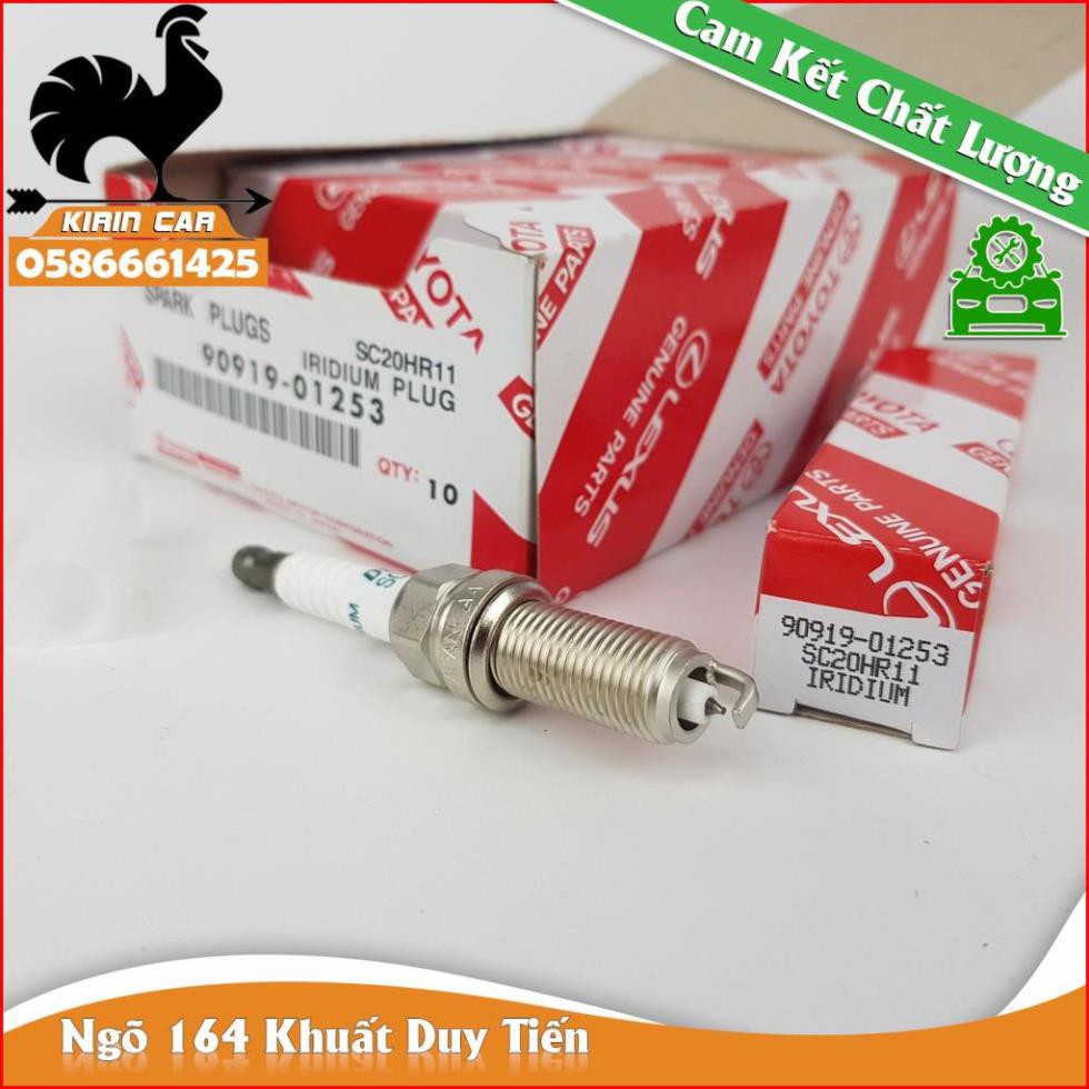 Bugi Iridium dùng cho xe Vios(2017-2020), Corolla Altis(2010-2020) (Mã: 9091901253, SC20HR11) KIRIN