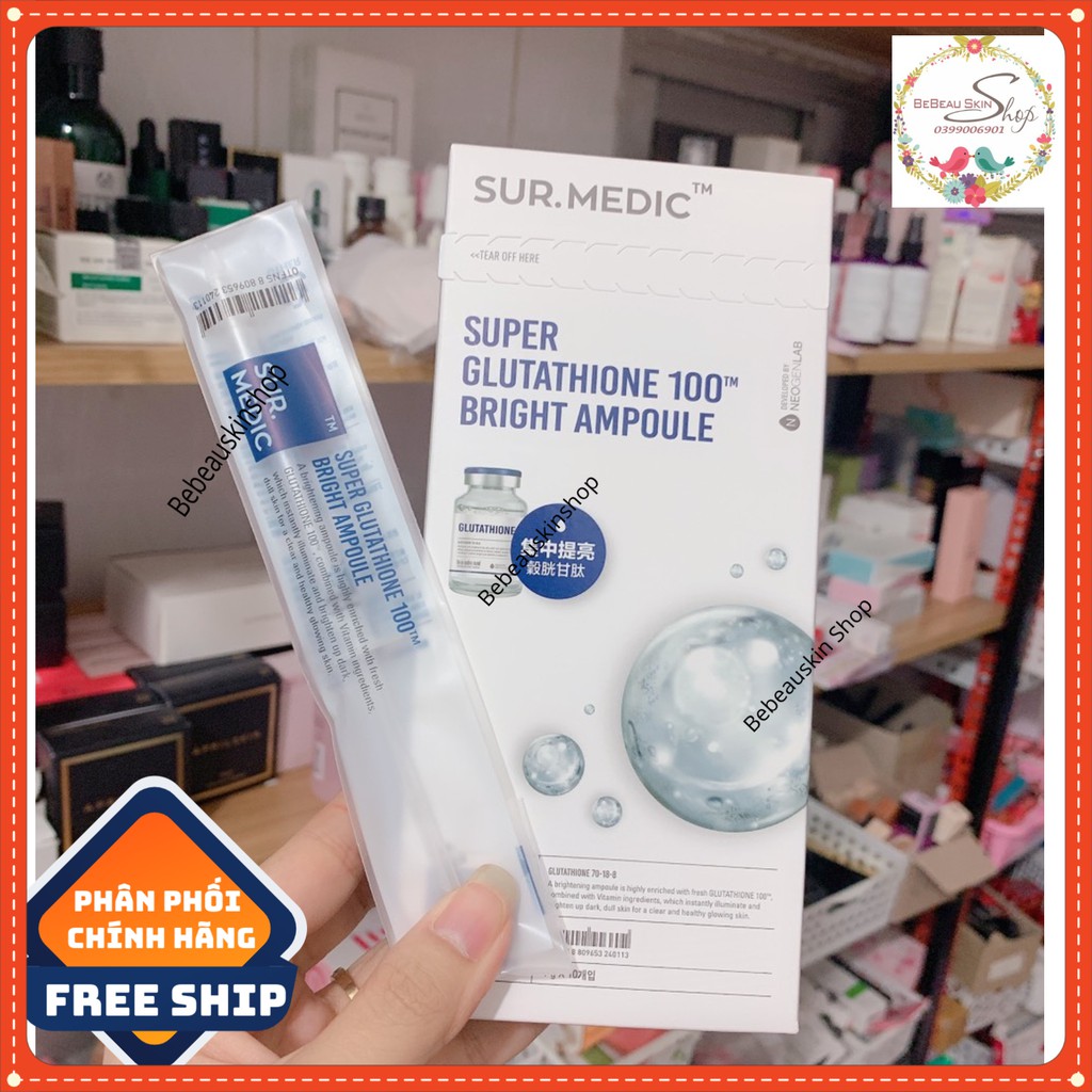 Tinh Chất Làm Trắng Neogen Sur Medic + Super Glutathione 100 Bright Ampoule 1g