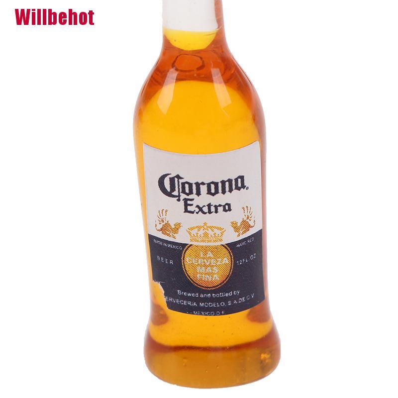 Set 10 Mô Hình Chai Rượu Vang Tỉ Lệ 1 / 12 Trang Trí Nhà Búp Bê