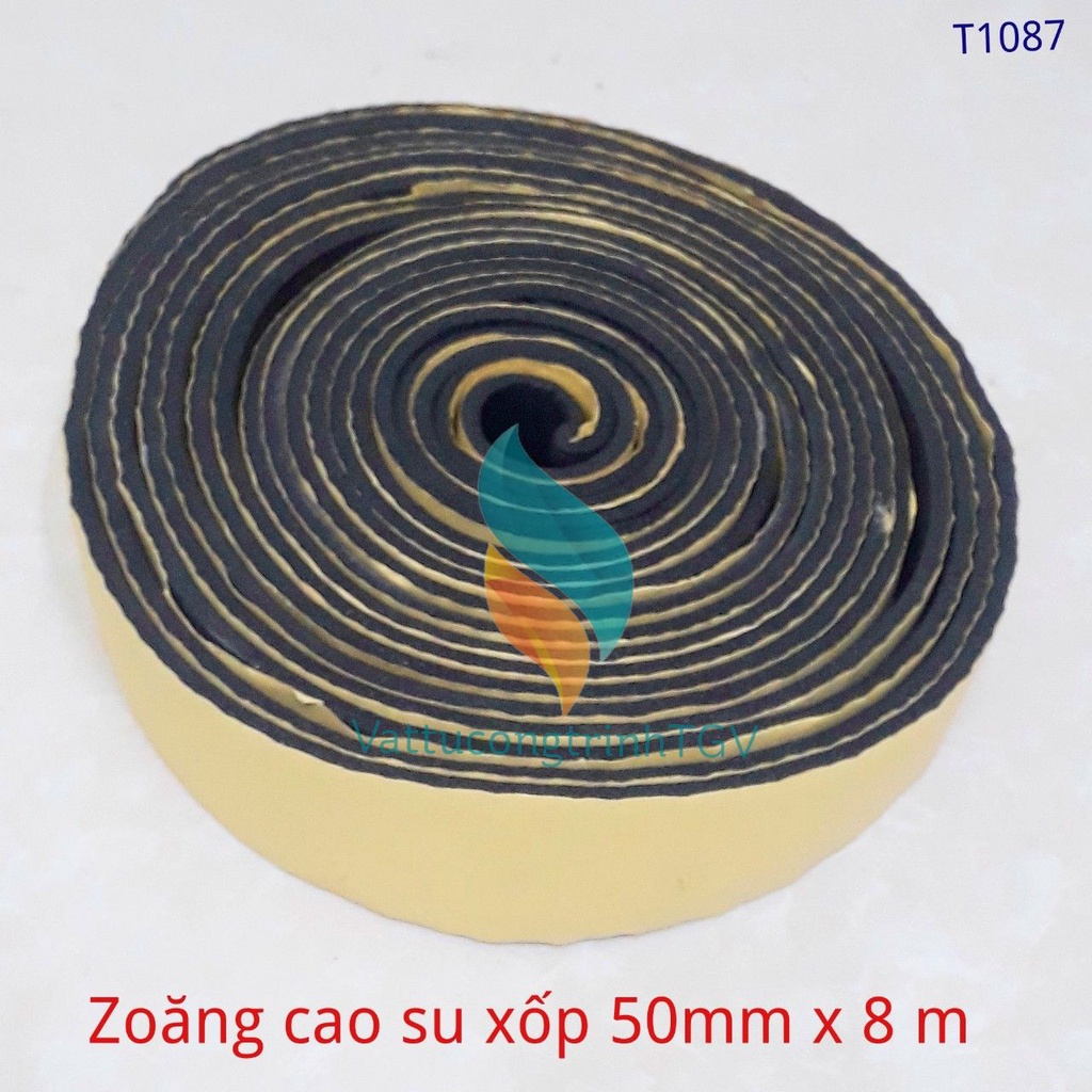 Cuộn Zoăng cao su xốp dính 50mm x 8m