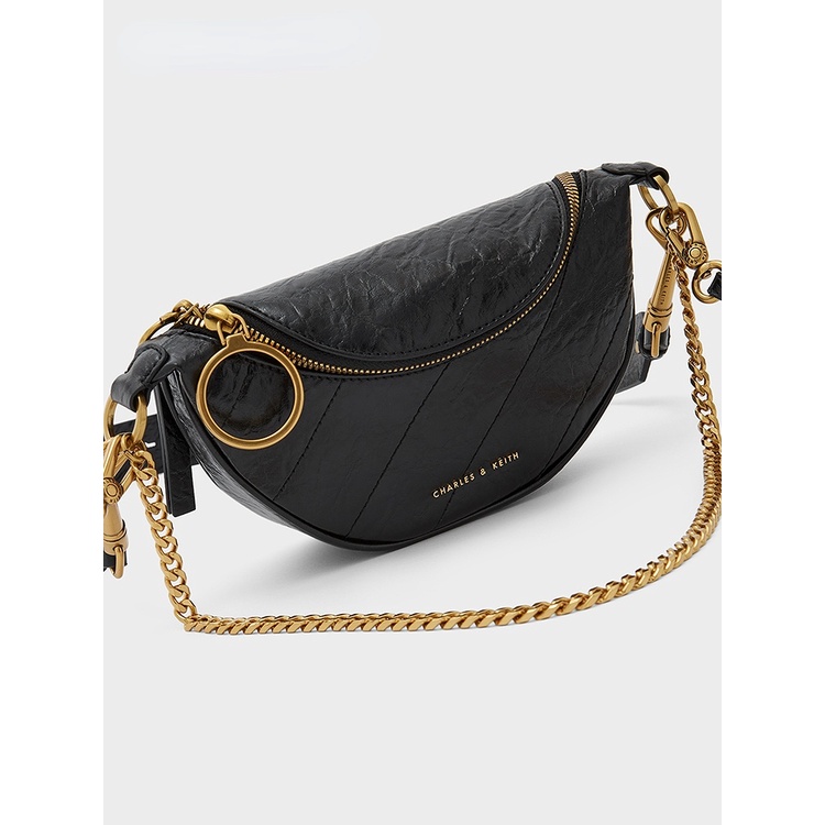 Charles & KEITH CK2-80151064Túi Đeo Hông / Chéo 3 Dây Xích Thời Trang