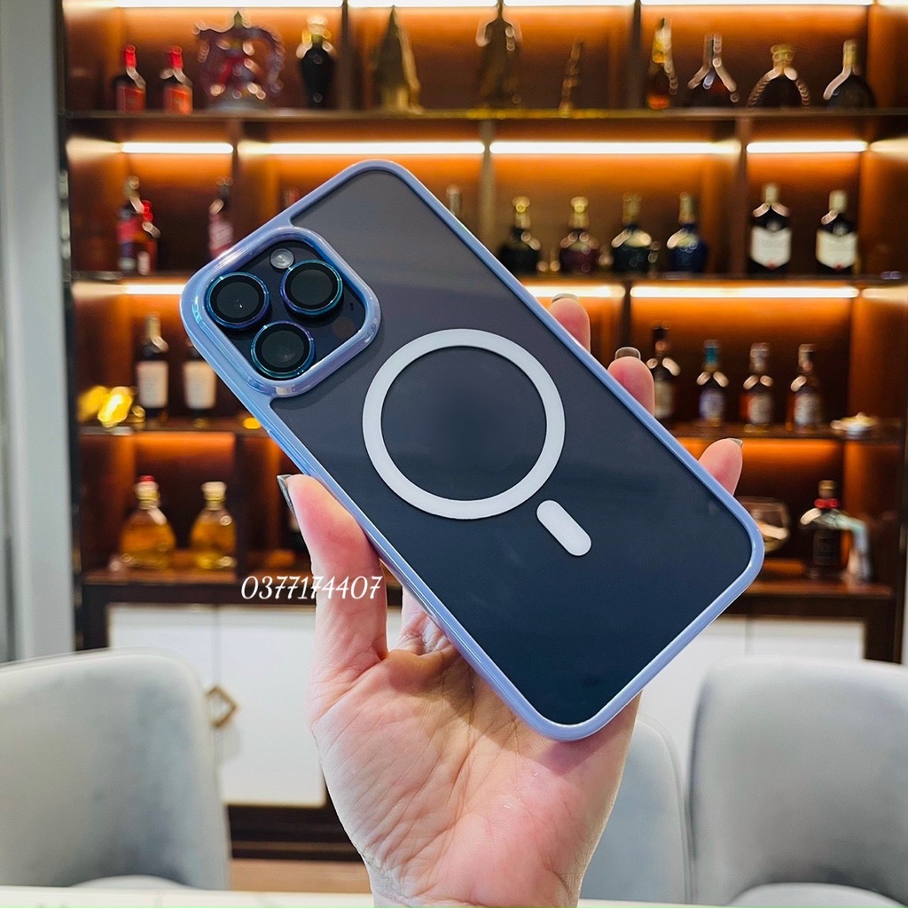 Ốp lưng X-Level viền màu titan hỗ trợ sạc cho iPhone 12 Pro Max,14 Pro Max, 14 Plus, 14 Pro, 13 Pro max siêu đẹp